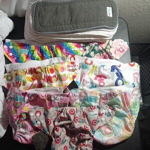 Alva Baby and Angelic Ware cloth diapers Bundle